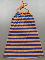 Halter kleedje oranje/blauw Woody 140-146 NIEUW, Nieuw, Woody, Meisje, Ophalen of Verzenden