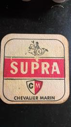 Sous-bock viltje Supra Chevalier Marin, Collections, Marques de bière, Sous-bock, Utilisé, Enlèvement ou Envoi