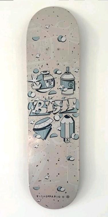 Street art BISHOP PARIGO Limited edition Skateboard, Sport en Fitness, Skateboarden, Zo goed als nieuw, Skateboard, Ophalen of Verzenden