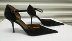 455A* CECIL sexy zwarte leren pumps (40), Kleding | Dames, Schoenen, Pumps, Verzenden, Zwart, Gedragen