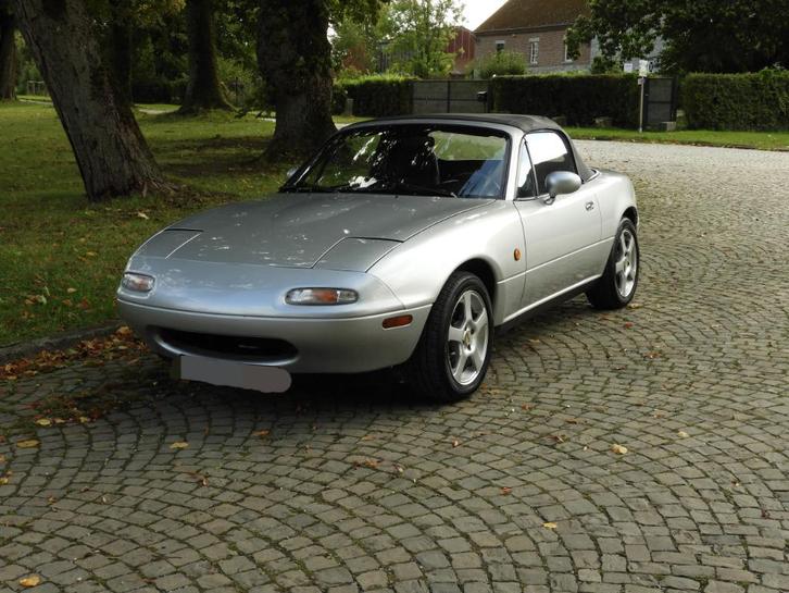 Mazda MX5 NA 1991, 1.6L Essence 116CV, +- 131 000 kms, Auto's, Mazda, Particulier, MX-5, Lichtmetalen velgen, Radio, Benzine, Cabriolet