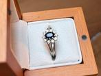 18 ct gouden ring met saffier, Ophalen, Zo goed als nieuw, Met edelsteen, Dame