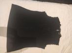 Zwart shirt met kanten inzetstuk, van CM mode, maat 36/38, Comme neuf, Taille 36 (S), Noir, Sans manches