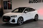 Audi Q3 Sportback 45 TFSI e S-Line. BTW, Pano, Sonos, Keyles, Automaat, Zwart, Parkeersensor, Wit