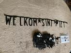 Zwarte slinger om zelf een tekst mee te maken (1x gebruikt), Hobby en Vrije tijd, Feestartikelen, Ophalen of Verzenden, Zo goed als nieuw