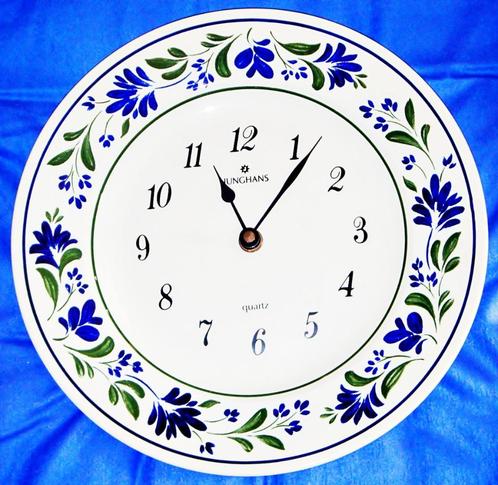 Horloge ronde JUNGHANS en faïence Churchill, quartz, 24 cm, Maison & Meubles, Accessoires pour la Maison | Horloges, Neuf, Horloge murale