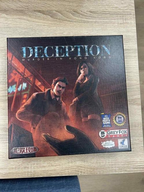 Deception - Bordspel, Hobby en Vrije tijd, Gezelschapsspellen | Bordspellen, Zo goed als nieuw, Ophalen of Verzenden
