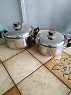 2 kookpotten diameter 22 en 25, Huis en Inrichting, Ophalen, Zo goed als nieuw