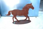 cheval en fer forgé rouillé sur plaque ., Enlèvement ou Envoi, Neuf