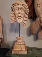 KARAKTERVOL EIKEN CHRISTUSHOOFD (KERSTCADEAUTIP), Antiek en Kunst, Ophalen