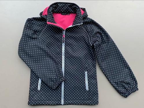 Softshell jas zwart stip Name it 146, Kinderen en Baby's, Kinderkleding | Maat 146, Zo goed als nieuw, Meisje, Jas, Ophalen of Verzenden