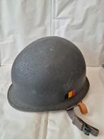 Belgische M52 Stalen Helm met Originele Binnenhelm, Verzamelen, Ophalen of Verzenden