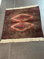 Vintage oosters tapijt – handgeknoopt – 80 x 78 cm – 1,5 kg, Rouge, Enlèvement ou Envoi, 50 à 100 cm, Carré