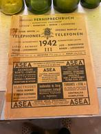 Oude telefoonboek 1942 Wereldoorlog 2 WO2, Ophalen