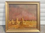 Huile sur panneau les meules de Foin signe Paul permeke, Ophalen of Verzenden