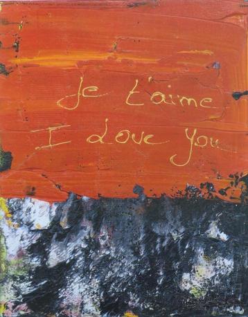 PHILIPPE BUSSA / JE T'AIME / KLEURLASERPRINT / 42x30cm / SIG beschikbaar voor biedingen