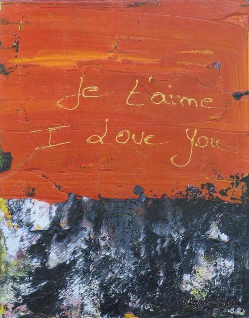 PHILIPPE BUSSA / JE T'AIME / KLEURLASERPRINT / 42x30cm / SIG, Antiek en Kunst, Kunst | Litho's en Zeefdrukken, Ophalen of Verzenden