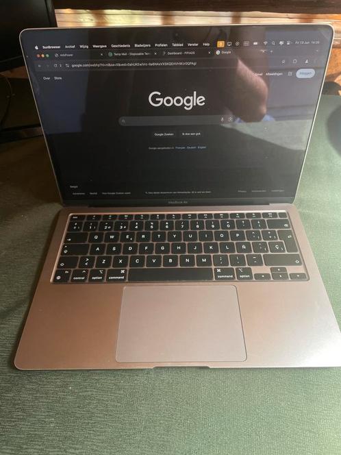 MacBook Air M1 - 8GB/256GB - Silver, Computers en Software, Apple Macbooks, Zo goed als nieuw, MacBook, Ophalen