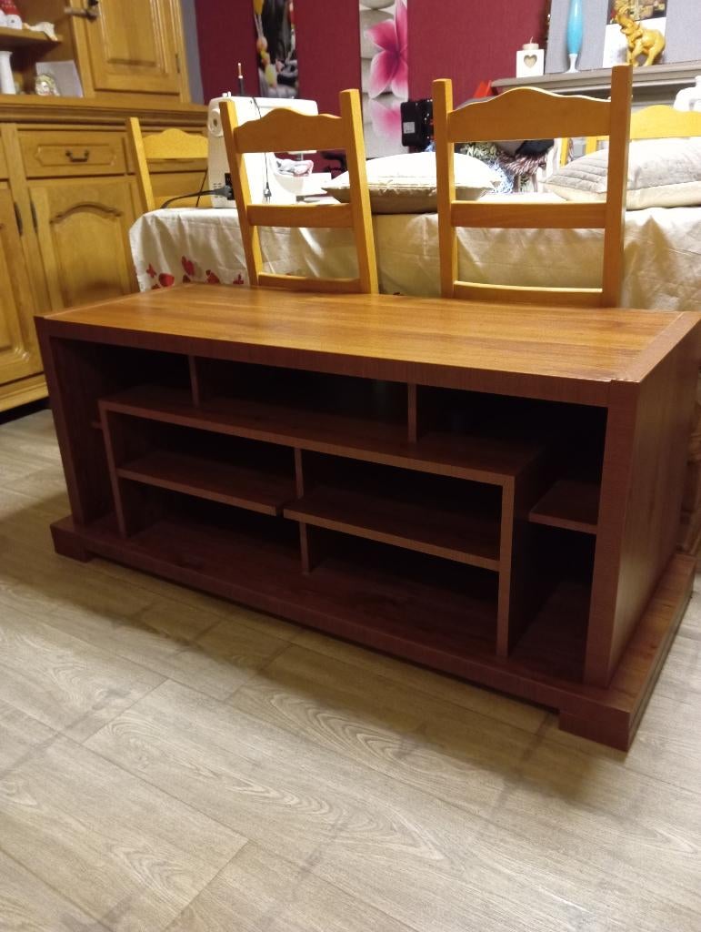 Meuble TV neuf très robuste, Maison & Meubles, Armoires | Mobilier de télévision, Enlèvement ou Envoi, Chêne