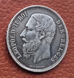 5 Francs.  1875   Leopold ll, Enlèvement ou Envoi, Monnaie en vrac, Argent, Argent