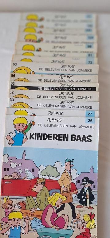 14 strips Jommeke, af te halen te Mortsel met gepast geld beschikbaar voor biedingen