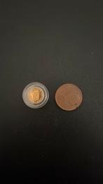Mini gouden muntje, Ophalen of Verzenden, Goud, Losse munt, Goud