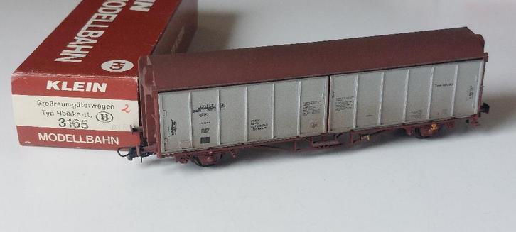 SNCB/NMBS KLEINMODELLBAHN-WAGEN HBIKKS-TT*HO*DC N 3165, Hobby en Vrije tijd, Modeltreinen | H0, Zo goed als nieuw, Wagon, Gelijkstroom