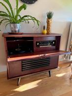 Vintage 60's radio/platenspeler, gerestaureerd met Bluetooth, Antiek en Kunst, Ophalen of Verzenden