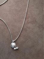 S' Steel nieuw zilverkleur ketting + kettinghanger voetbal, Handtassen en Accessoires, Kettingen, Overige materialen, Verstelbaar