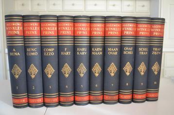 Encyclopédie Winkler Prins en 10 volumes 1956, Série complète, Général, Enlèvement, Utilisé
