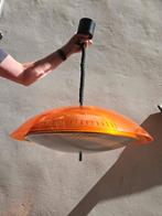 vintage oranje luster - lamp - verlichting om te herstellen, Ophalen, Metaal
