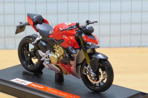 Ducati Super naked V4s 1:18 Maisto, Hobby & Loisirs créatifs, Voitures miniatures | 1:18, Neuf, Moteur, Maisto, Enlèvement ou Envoi