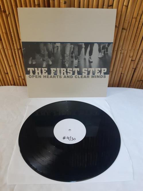 LP The First Step „Open Hearts and Clear Minds” testpersing, Cd's en Dvd's, Cd's | Hardrock en Metal, Gebruikt, Ophalen of Verzenden