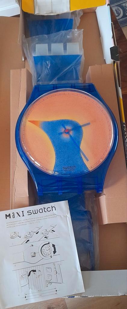 Horloge RARE Swatch Maxi MGZ001 Folon Very Rare 2,10mt., Antiquités & Art, Art | Autres Art, Enlèvement ou Envoi