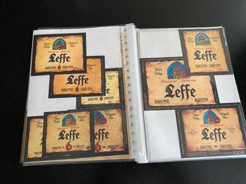 Lot bier etiketten brouwerij LEFFE +/- 188 stuks beschikbaar voor biedingen