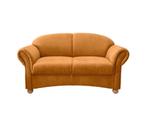 Klassieke Engelse 2,5-zit sofa - Okergeel-oranje, 75 à 100 cm, Moins de 150 cm, Banc droit, Enlèvement