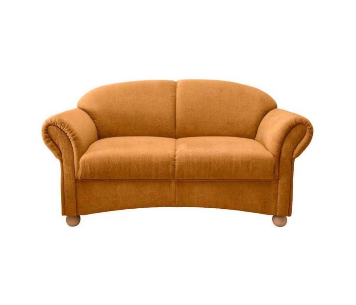Klassieke Engelse 2,5-zit sofa - Okergeel-oranje, Maison & Meubles, Canapés | Salons, Utilisé, Banc droit, Deux personnes, Moins de 150 cm