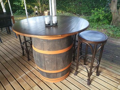 Wijnton Statafel aperitief tafel met barkrukken!, Huis en Inrichting, Tafels | Statafels, Zo goed als nieuw, Ophalen