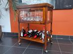 Vintage theekastje/vitrinekastje:barkastje, Huis en Inrichting, Ophalen, Zo goed als nieuw