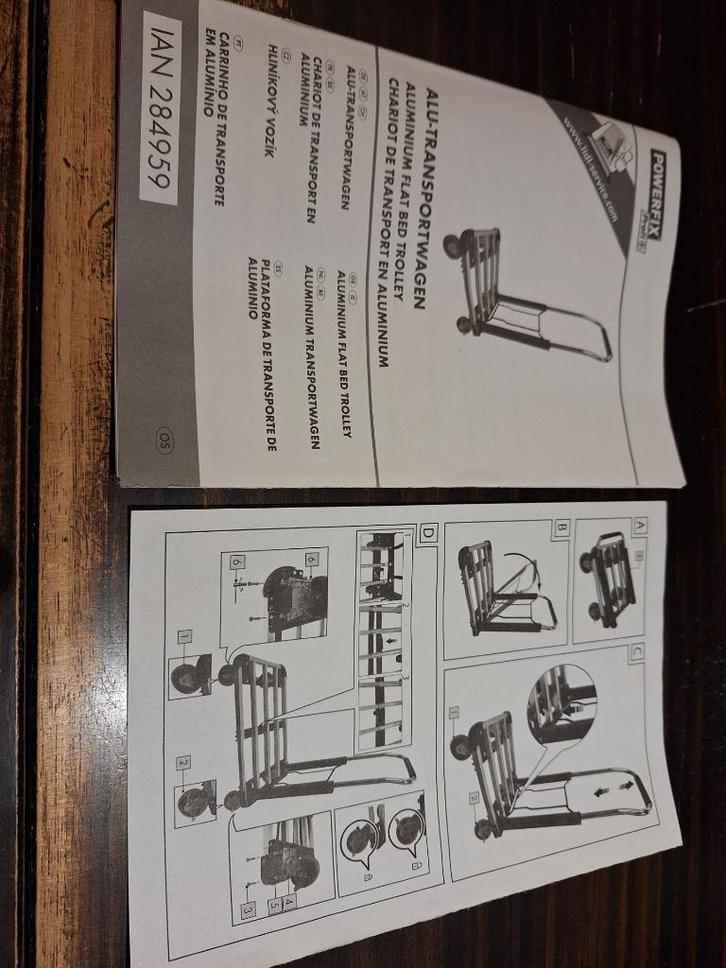 Chariot de transport, Doe-het-zelf en Bouw, Transportwagens, Zo goed als nieuw, Transportkar, 100 liter of meer, Ophalen