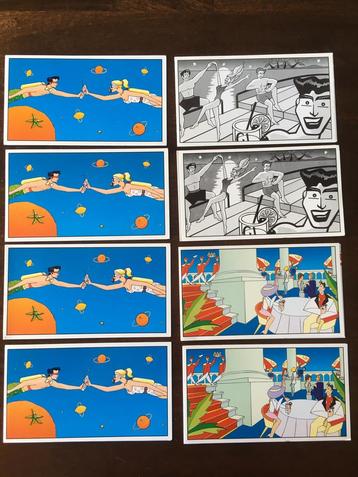 8 Cartes de vœux vintage Gordon's gin, Comme neuf, Autres types