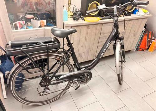 Elecktrische fiets met middenmotor en voorvorken, Fietsen en Brommers, Elektrische fietsen, Zo goed als nieuw, Ophalen