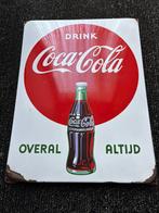 Emaille reclamebord Drink Coca Cola, Ophalen of Verzenden, Zo goed als nieuw, Reclamebord