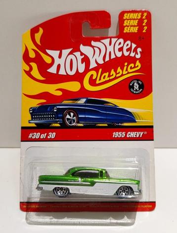 Hot Wheels Classics 1955 Chevy Serie 2 Groen Metallic (2005) beschikbaar voor biedingen