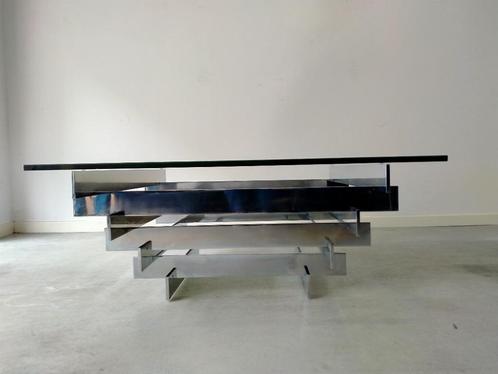 Modernistische salontafel David Hicks, Huis en Inrichting, Tafels | Bijzettafels, Gebruikt, Vierkant, Minder dan 45 cm, 75 cm of meer