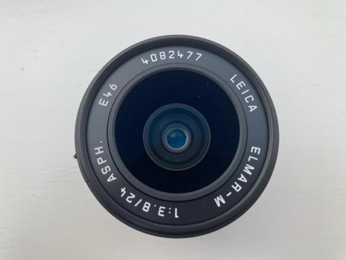 Leica Elmar-M 24mm F/3.8 ASPH '6-bit coding', Audio, Tv en Foto, Foto | Lenzen en Objectieven, Zo goed als nieuw, Groothoeklens
