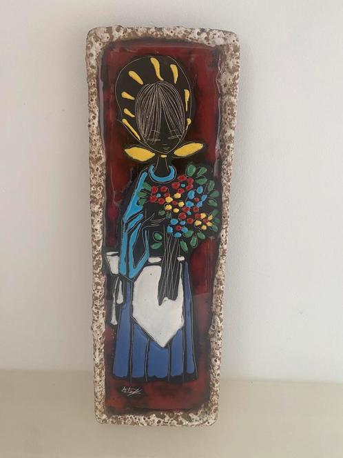 San Marino vintage wandsculptuur, Antiek en Kunst, Antiek | Keramiek en Aardewerk, Ophalen of Verzenden