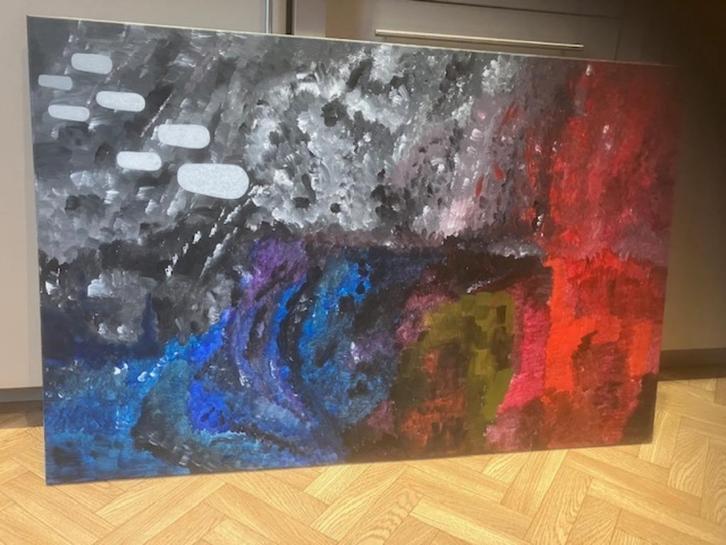 INVASION, Antiek en Kunst, Kunst | Schilderijen | Abstract, Ophalen