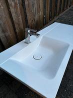 Lavabo + wastafel + kraan/sifon | Badkamer 140x50, Huis en Inrichting, Badkamer | Badkamermeubels, Ophalen, Zo goed als nieuw