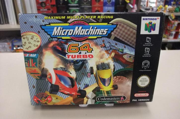 Micro machines 64 turbo (cib) eur n64, Games en Spelcomputers, Games | Nintendo 64, Gebruikt, Sport, 3 spelers of meer, Vanaf 3 jaar